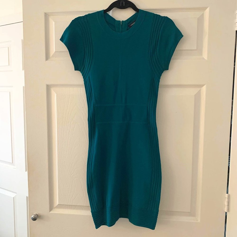 French Connection Teal Turquoise Bodycon Dress 4